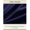 GYS Women’s Bamboo Viscose Nightgown Soft Short Sleeve Sleep Shirts Cooling Summer Sleepwear Dress(Navy)