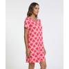 GYS Women’s Bamboo Viscose Nightgown Soft Short Sleeve Sleep Shirts Cooling Summer Sleepwear Dress(Pink Heart)