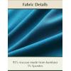 GYS Women’s Bamboo Viscose Nightgown Soft Short Sleeve Sleep Shirts Cooling Summer Sleepwear Dress(Teal Blue)