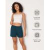 GYS Bamboo Viscose Pajama Shorts for Women, Casual Micro Mini Lounge Shorts, Soft Comfy Sleep Bottoms(Peacock Blue)