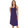 GYS Women’s Bamboo Viscose Nightgown Soft Sleeveless Sleepshirt Summer Racerback Tank Sleep Dress(Purple)