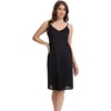 GYS Full Slip for Women Under Dress Non Cling Anti-Static Adjustable Spaghetti Strap Basic Cami Slip Dress, Black, X-Large