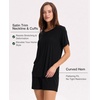 GYS Bamboo Viscose Cooling Pajamas for Women, Summer Silky Soft Pajama Shorts Set Comfy Matching Pjs Sets(Black)