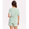GYS Bamboo Viscose Cooling Pajamas for Women, Summer Silky Soft Pajama Shorts Set Comfy Matching Pjs Sets(Mint Green​)
