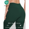 GYS Bamboo Viscose Leggings for Women, High Waisted Workout Gym Yoga Pants, Soft Stretchy Leggings Pants Sweatpants(Dark Cyan)