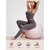 GYS Bamboo Viscose Leggings for Women, High Waisted Workout Gym Yoga Pants, Soft Stretchy Leggings Pants Sweatpants(Lilac Gray 4)