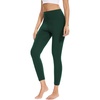 GYS Bamboo Viscose Leggings for Women, High Waisted Workout Gym Yoga Pants, Soft Stretchy Leggings Pants Sweatpants(Dark Cyan)