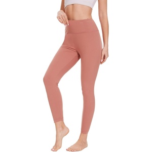 GYS Bamboo Viscose Leggings for Women, High Waisted Workout Gym Yoga Pants, Soft Stretchy Leggings Pants Sweatpants(Blush Pink)