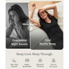 GYS Women’s Bamboo Viscose Pajama Sets, Cooling Short Sleeve Sleepwear for Hot Sleepers, Silky Soft Summer V-neck Lounge Pjs(Black)