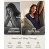 GYS Women’s Bamboo Viscose Pajama Sets, Cooling Short Sleeve Sleepwear for Hot Sleepers, Silky Soft Summer V-neck Lounge Pjs(Indigo Blue)