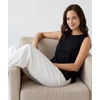 GYS Bamboo Viscose Tank Top for Women, Sleeveless Crewneck Pajama Tops, Basic Casual Lounge Shirts, Workout Tunic T-Shirt(Black)
