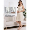 GYS Full Slip for Women Under Dress Non Cling Anti-Static Adjustable Spaghetti Strap Basic Cami Slip Dress, Beige, Small