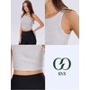 GYS Women’s Workout Tank Tops Casual Ribbed Fitted Summer Sleeveless Blouses Shirts 2026(Heather Grey)