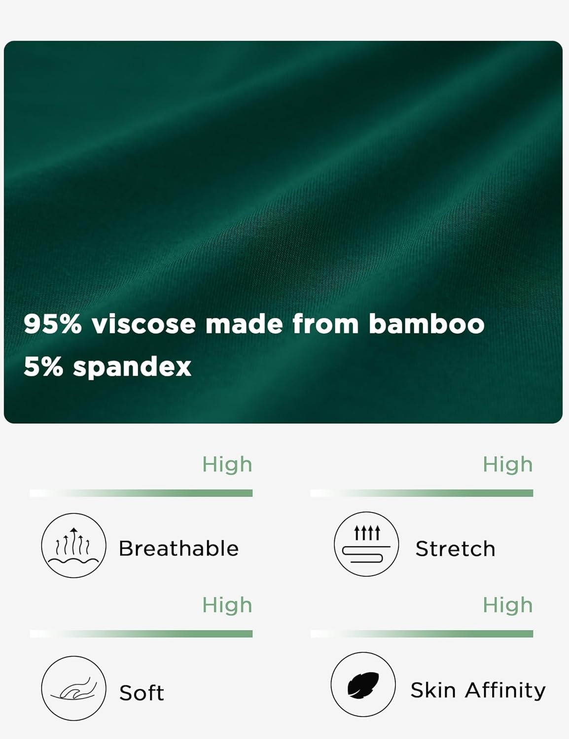 image:imageGYS Pajama Shorts for Women Viscose Made from Bamboo Soft Sleep Shorts Casual Lounge Shorts Pj BottomPeacock Green