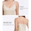 GYS Full Slip for Women Under Dress Non Cling Anti-Static Adjustable Spaghetti Strap Basic Cami Slip Dress, Beige, X-Large
