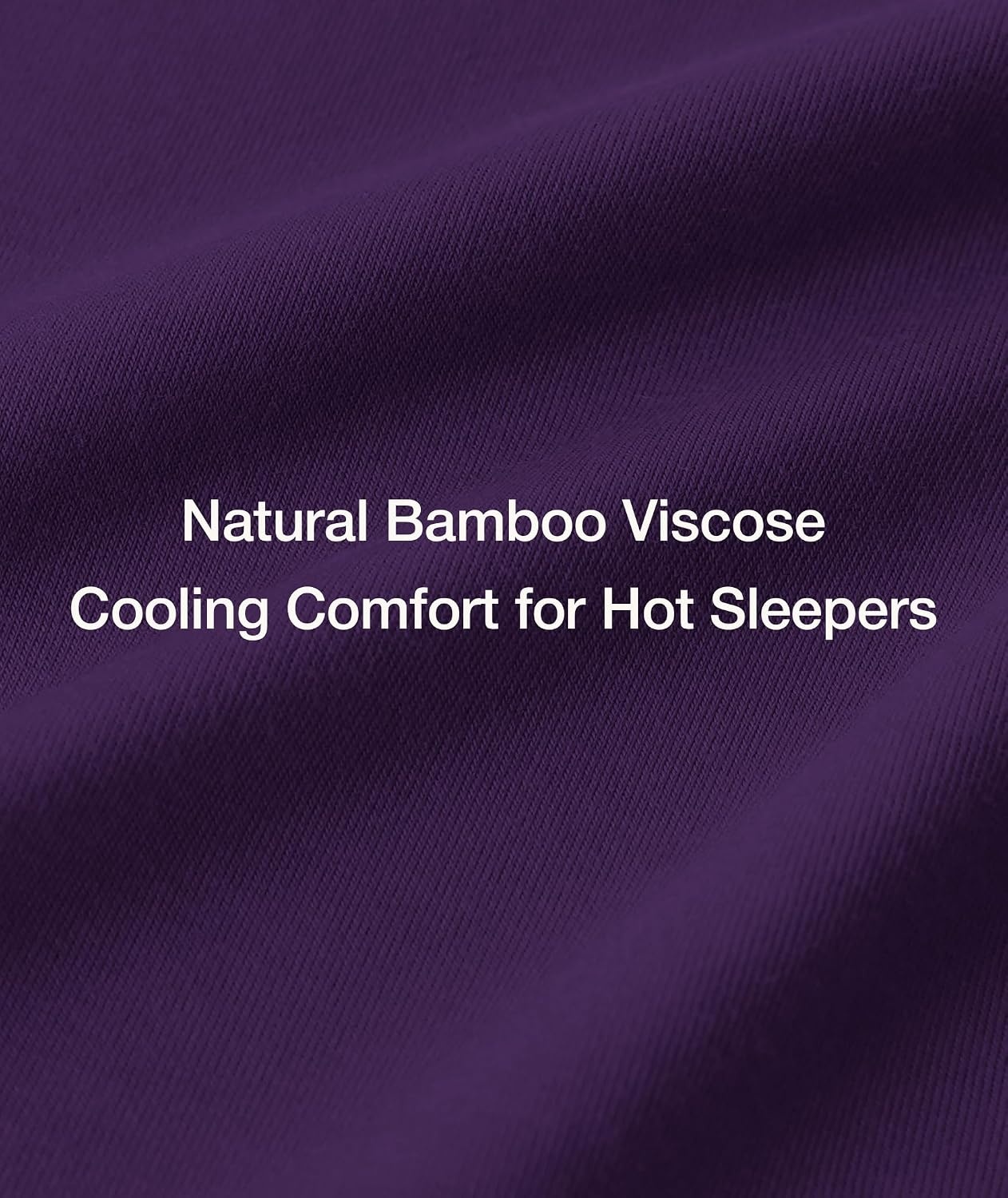 image:imageGYS Womens Bamboo Viscose Pajama Sets Cooling Short Sleeve Sleepwear for Night Sweats Moisture Wicking Summer PjsPurple