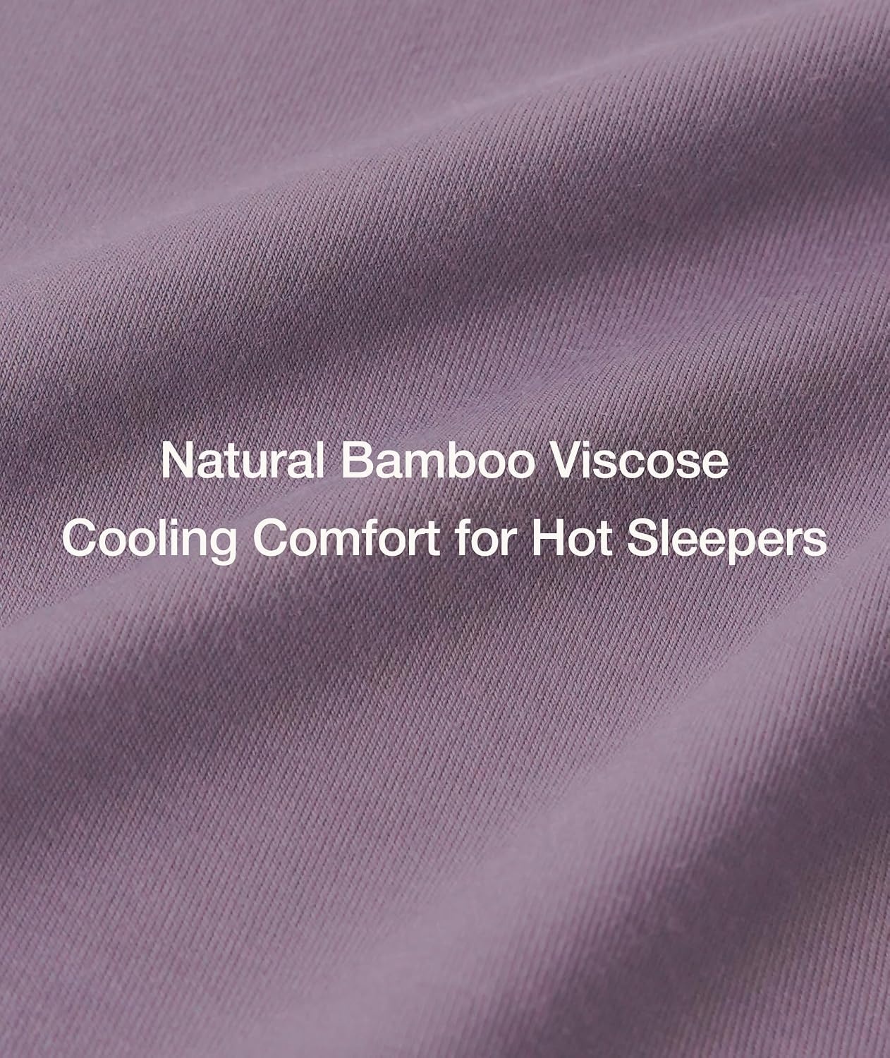 image:imageGYS Womens Bamboo Viscose Pajama Sets Cooling Short Sleeve Sleepwear for Night Sweats Moisture Wicking Summer PjsViolet