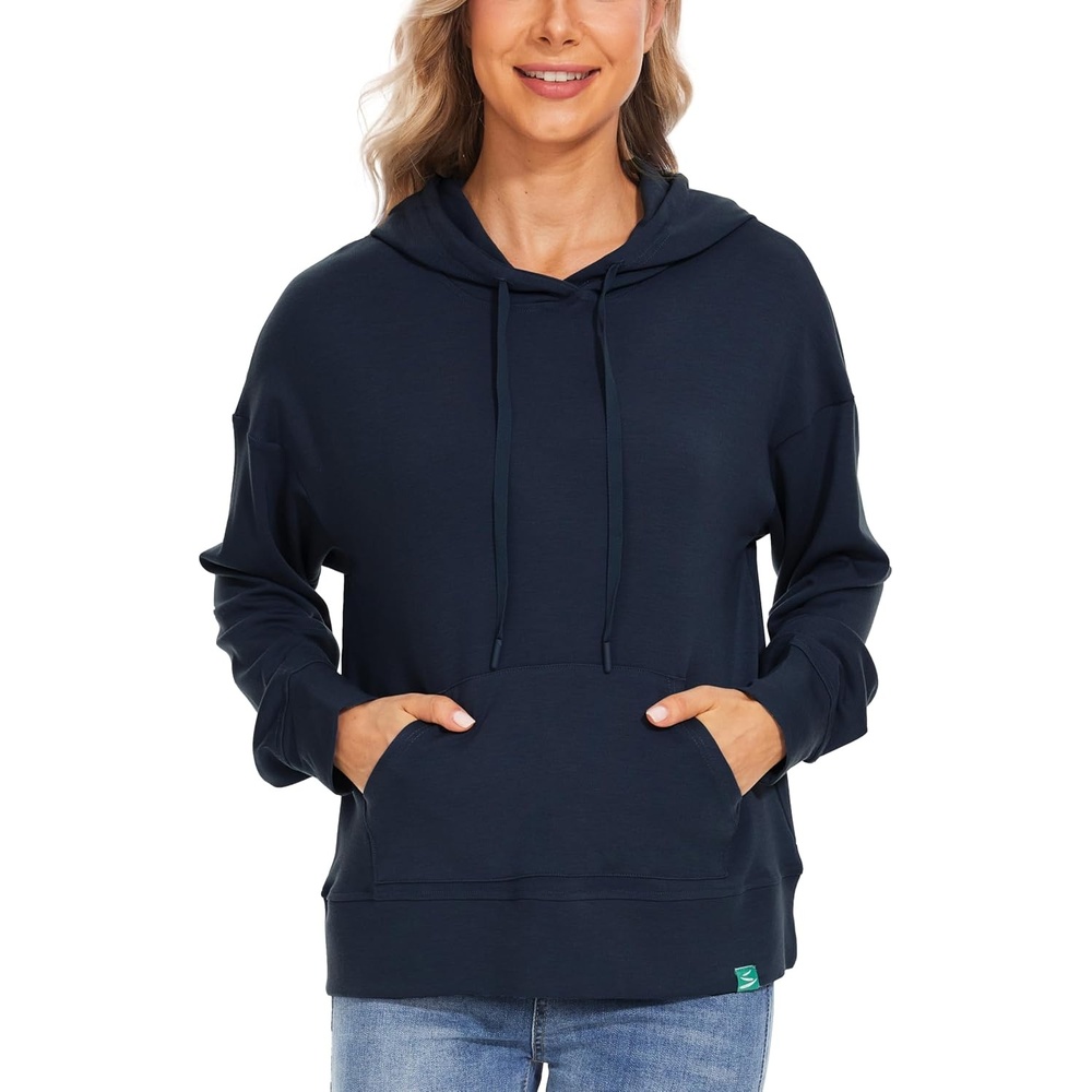 image:imageGYS Womens Hoodies Casual Hooded Sweatshirts with Pocket Long Sleeve Pullovers Top ShirtsNavy