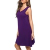 GYS Cooling Bamboo Viscose Nightgowns for Women, Lightweight Sleeveless V Neck Sleep Shirt for Hot Sleepers, Soft Night dress(A- Purple)