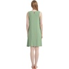 GYS Cooling Bamboo Viscose Nightgowns for Women, Lightweight Sleeveless V Neck Sleep Shirt for Hot Sleepers, Soft Night dress(B- Loden Frost)