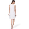 GYS Cooling Bamboo Viscose Nightgowns for Women, Lightweight Sleeveless V Neck Sleep Shirt for Hot Sleepers, Soft Night dress(B- White)