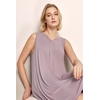 GYS Cooling Bamboo Viscose Nightgowns for Women, Lightweight Sleeveless V Neck Sleep Shirt for Hot Sleepers, Soft Night dress(C- Mauve Purple)