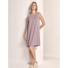 GYS Cooling Bamboo Viscose Nightgowns for Women, Lightweight Sleeveless V Neck Sleep Shirt for Hot Sleepers, Soft Night dress(C- Mauve Purple)