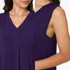 GYS Cooling Bamboo Viscose Nightgowns for Women, Lightweight Sleeveless V Neck Sleep Shirt for Hot Sleepers, Soft Night dress(C- Purple)