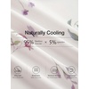 GYS Cooling Bamboo Viscose Nightgowns for Women, Lightweight Sleeveless V Neck Sleep Shirt for Hot Sleepers, Soft Night dress(D- Pink Floral​)