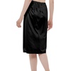 GYS Half Slips for Women Non Cling Under Dresses Silky Underskirt Lightweight Lace Trim Skirt Slip(No Slit – 28” – Black)