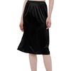 GYS Half Slips for Women Non Cling Under Dresses Silky Underskirt Lightweight Lace Trim Skirt Slip(No Slit – 28” – Black)