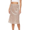GYS Half Slips for Women Non Cling Under Dresses Silky Underskirt Lightweight Lace Trim Skirt Slip(No Slit – 28″ – Nude)
