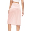 GYS Half Slips for Women Non Cling Under Dresses Silky Underskirt Lightweight Lace Trim Skirt Slip(No Slit – 28″ – Pink)