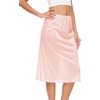 GYS Half Slips for Women Non Cling Under Dresses Silky Underskirt Lightweight Lace Trim Skirt Slip(No Slit – 28″ – Pink)