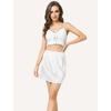 GYS Half Slips for Women Non Cling Under Dresses Silky Underskirt Lightweight Lace Trim Skirt Slip(Single Slit – 16” – White)