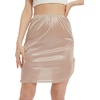 GYS Half Slips for Women Non Cling Under Dresses Silky Underskirt Lightweight Lace Trim Skirt Slip(Single Slit – 20″ – Nude)