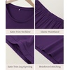 GYS Women’s Bamboo Viscose Pajama Sets – Cooling Short Sleeve Sleepwear for Night Sweats, Moisture Wicking Summer Pjs(Purple)