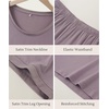 GYS Women’s Bamboo Viscose Pajama Sets – Cooling Short Sleeve Sleepwear for Night Sweats, Moisture Wicking Summer Pjs(Violet)