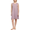 GYS Cooling Bamboo Viscose Nightgowns for Women, Lightweight Sleeveless V Neck Sleep Shirt for Hot Sleepers, Soft Night dress(C- Mauve Purple)