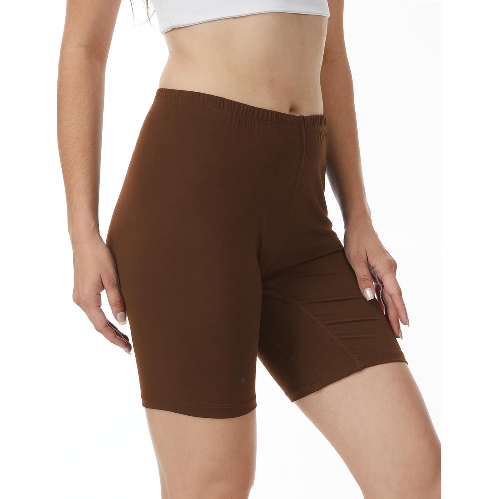 image:imageGYS Bamboo Viscose Womens Slip Shorts for Under Dresses Cloudlike Soft Anti Chafing Stretchy Boyshorts PantiesBrown