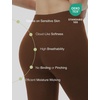 GYS Bamboo Viscose Women’s Slip Shorts for Under Dresses, Cloud-like Soft Anti Chafing Stretchy Boyshorts Panties(Brown)