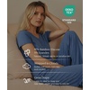 GYS Bamboo Viscose Pajamas for Women Set, 2 Piece Buttery-soft Loungewear Pjs Set Comfy Henley Neck T-shirt and Pants Outfits(Grayish Blue)
