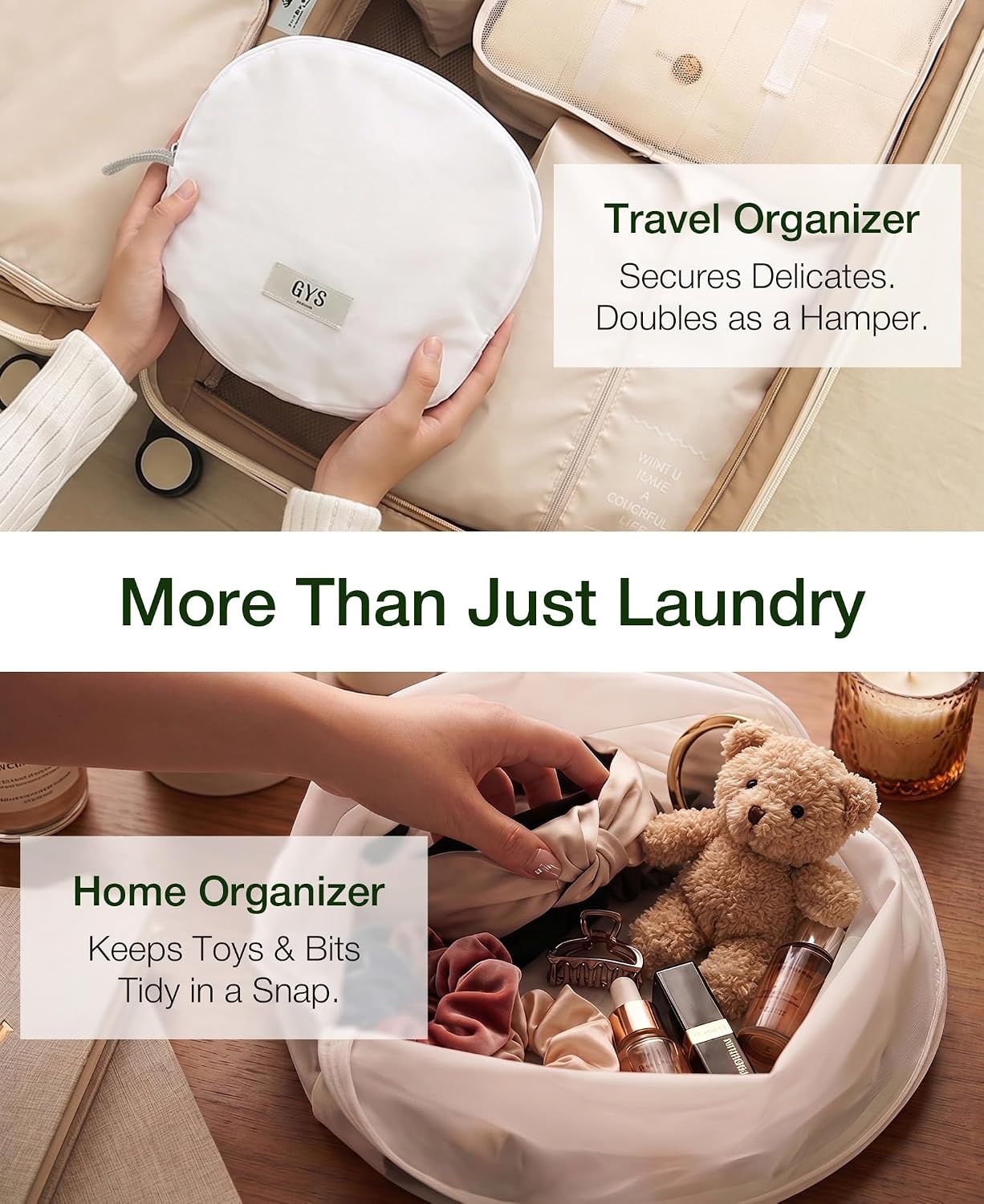 image:imageLaundry Bags Mesh Wash Bags for Delicates 3 Pack SML TangleFree SnagResistant Fine Mesh Durable AutoLock Zipper Washer amp Dryer Ready Hang Loop SML Fit Bras to Sheets