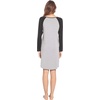 LazyCozy Bamboo Viscose Long Sleeve Nightgowns for Women | Moisture-Wicking Sleep Dress for Hot Sleepers Night Sweats, Soft Lightweight Knee-Length Sleepshirts(Heather Grey/Black)
