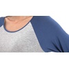 LazyCozy Bamboo Viscose Long Sleeve Nightgowns for Women | Moisture-Wicking Sleep Dress for Hot Sleepers Night Sweats, Soft Lightweight Knee-Length Sleepshirts(Heather Grey/Prussian Blue)