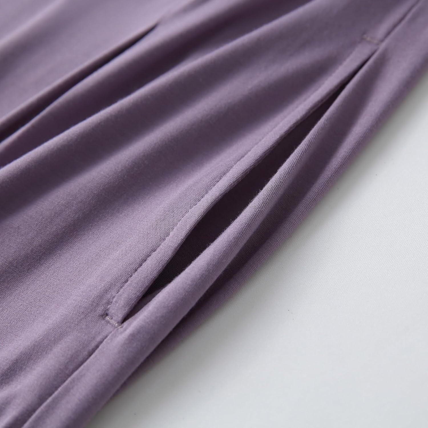 image:imageGYS Bamboo Viscose Pajama Pants for Women Cooling for Night Sweats amp Hot Sleepers Wide Leg Flowy Palazzo Sleep Lounge Bottoms Soft Pj Bottoms with PocketsViolet