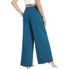 GYS Bamboo Viscose Pajama Pants for Women | Cooling for Night Sweats & Hot Sleepers, Wide Leg Flowy Palazzo Sleep Lounge Bottoms, Soft Pj Bottoms with Pockets(Teal Blue)