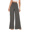 GYS Bamboo Viscose Pajama Pants for Women | Cooling for Night Sweats & Hot Sleepers, Wide Leg Flowy Palazzo Sleep Lounge Bottoms, Soft Pj Bottoms with Pockets(Iron Grey)