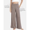 GYS Bamboo Viscose Pajama Pants for Women | Cooling for Night Sweats & Hot Sleepers, Wide Leg Flowy Palazzo Sleep Lounge Bottoms, Soft Pj Bottoms with Pockets(Camel)