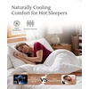 GYS Cooling Bamboo Viscose Nightgowns for Women | Moisture-Wicking Sleep Dress for Hot Sleepers Night Sweats, Soft Short Sleeve Sleepshirts with Satin V-Neck(Wine)